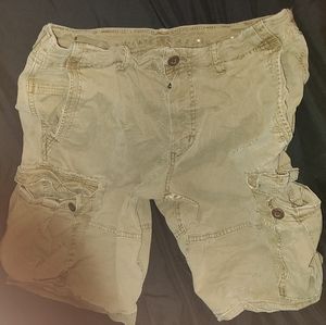 Men'sAmerican Eagle Outfitters Khaki Cargo Shorts sz 34